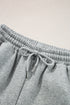 Side Striped Round Neck Top and Pants Active Set - Odaingerous